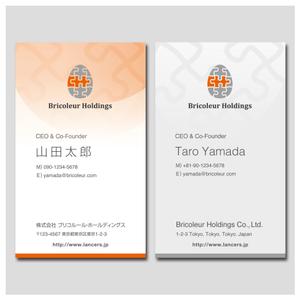 YellowD (plusHD)さんのアフリカのポップアートなども扱う新規会社の名刺作成への提案