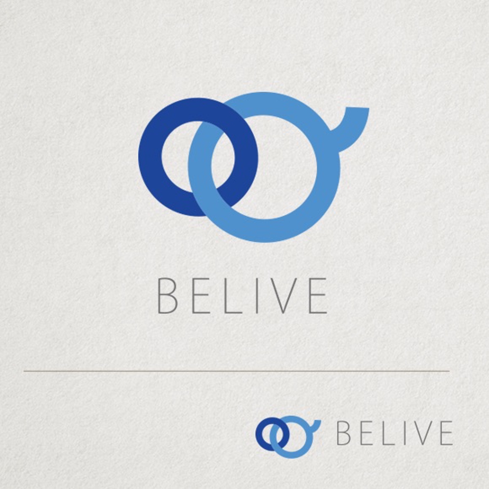 ストレスケアとサプリメントの会社「BELIVE（ビライブ）」のロゴ