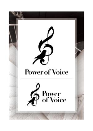 MT_KH ()さんのボイストレーニング、ボーカル教室「powerofvoice」のロゴへの提案