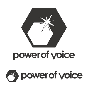j-design (j-design)さんのボイストレーニング、ボーカル教室「powerofvoice」のロゴへの提案