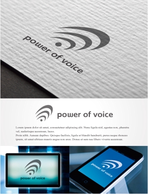 drkigawa (drkigawa)さんのボイストレーニング、ボーカル教室「powerofvoice」のロゴへの提案