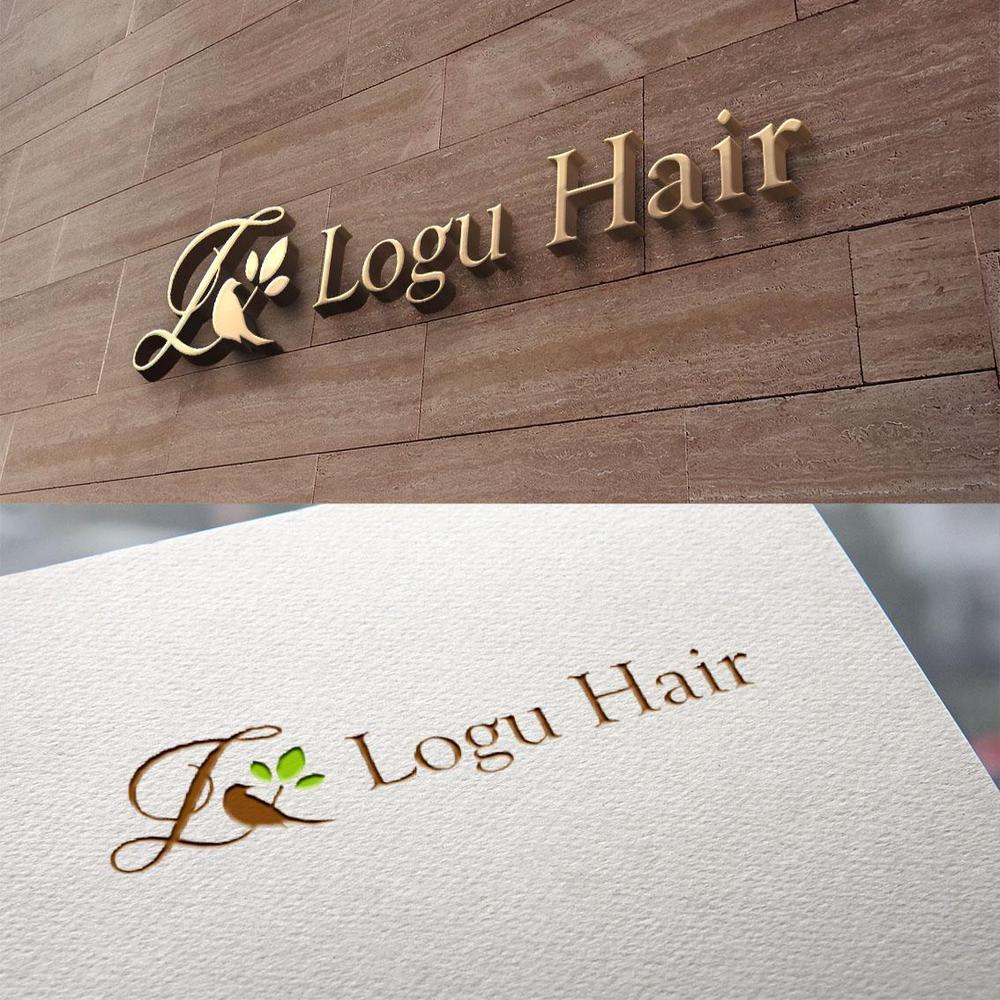 ！！美容室のロゴコンペ！！　Logu Hair　