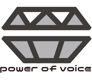 ○△□彡（シンプル）デザイン診療所 (wakuwakuwada)さんのボイストレーニング、ボーカル教室「powerofvoice」のロゴへの提案