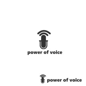 黒雪 (kuroyuki112)さんのボイストレーニング、ボーカル教室「powerofvoice」のロゴへの提案