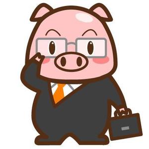 はんきち (hankichi)さんの「スーツを着たブタ」のイラスト制作への提案