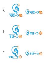 フジワラアイ (chocopon)さんの子ども対象運動教室「すぽーつ塾」のロゴへの提案