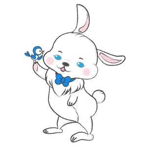mew mew (hokidamew)さんの元気で愛らしいウサギのキャラクター募集♪への提案