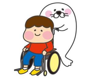 アカネ ()さんの車椅子の男の子とあざらしをキャラとしてラインスタンプを作成してほしいへの提案