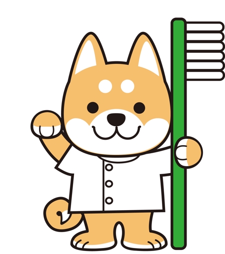 こうたはると (koutaharuto)さんの歯科医院の柴犬のキャラクターへの提案