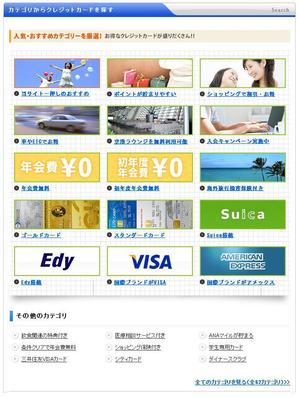 kaeru3さんのクレジットカード比較サイトの「人気・おすすめカテゴリを厳選」部分のデザイン（コーディング不要）への提案