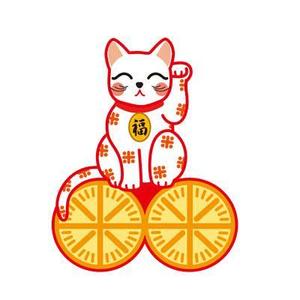 FUKUKO (fukuko_23323)さんの祝事・進物・贈答品用のし紙・パッケージ・包装紙用福猫のイラストへの提案