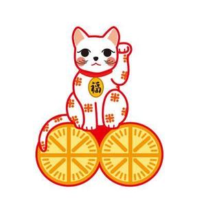 FUKUKO (fukuko_23323)さんの祝事・進物・贈答品用のし紙・パッケージ・包装紙用福猫のイラストへの提案