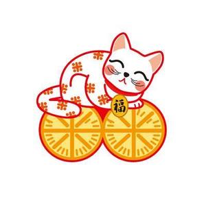 FUKUKO (fukuko_23323)さんの祝事・進物・贈答品用のし紙・パッケージ・包装紙用福猫のイラストへの提案