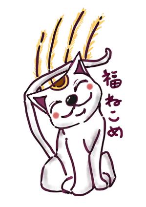 桑原 孝介 (kousuke_johnny-at-cou1)さんの祝事・進物・贈答品用のし紙・パッケージ・包装紙用福猫のイラストへの提案