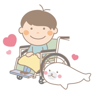 Chiruさんの車椅子の男の子とあざらしをキャラとしてラインスタンプを作成してほしいへの提案