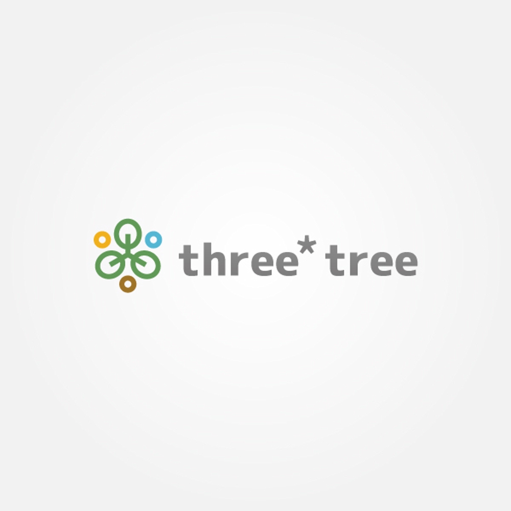 個人事業　「社名：three*tree（スリーツリー）」 のロゴ