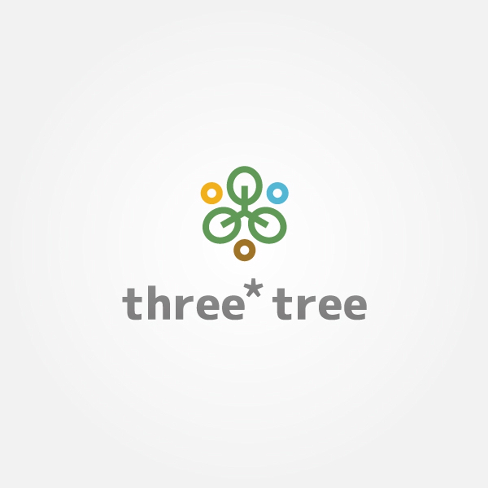 個人事業　「社名：three*tree（スリーツリー）」 のロゴ