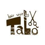 家猫しろ (nakamura_ju-siro)さんの「hair works TaLo」のロゴ作成への提案