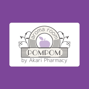 peconiさんの「aromaroompompom」のロゴ作成への提案