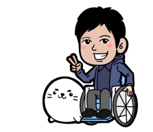 むらまつ (nuruko40)さんの車椅子の男の子とあざらしをキャラとしてラインスタンプを作成してほしいへの提案