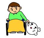 usagiworksさんの車椅子の男の子とあざらしをキャラとしてラインスタンプを作成してほしいへの提案