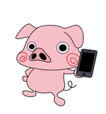 千葉　工 (camdesign)さんのスマホ・タブレット買取のキャラクター愛される豚のデザインを募集しております！への提案