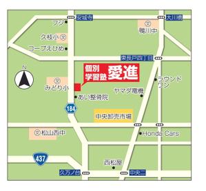 gd_wish (gd_wish)さんの3月に開業する個別学習塾　「愛進」の案内地図作製への提案