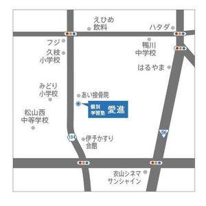 k-maruruさんの3月に開業する個別学習塾　「愛進」の案内地図作製への提案