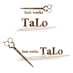 松葉こよみ (koyomi_matsuba)さんの「hair works TaLo」のロゴ作成への提案