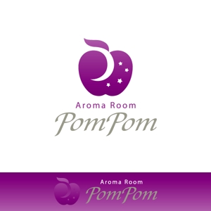 ＊ sa_akutsu ＊ (sa_akutsu)さんの「aromaroompompom」のロゴ作成への提案