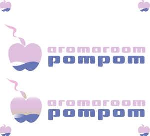 デザイン工房　初咲 (hatsuzaki)さんの「aromaroompompom」のロゴ作成への提案