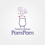 flipperさんの「aromaroompompom」のロゴ作成への提案
