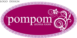 blacktravelerさんの「aromaroompompom」のロゴ作成への提案