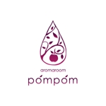 さんの「aromaroompompom」のロゴ作成への提案