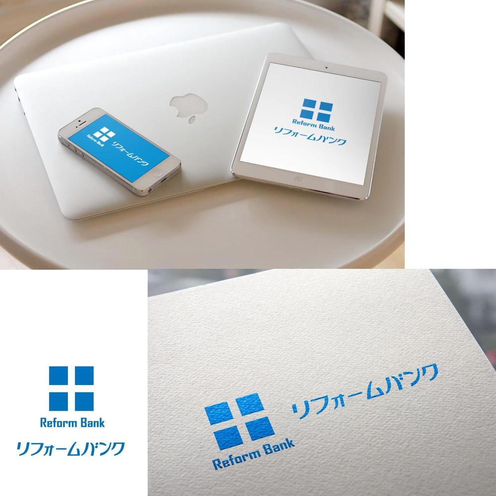 会社名「リフォームバンク株式会社」のロゴ