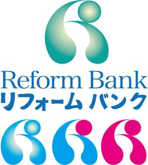 リオングラフィカ (shibazakura)さんの会社名「リフォームバンク株式会社」のロゴへの提案