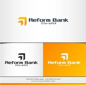 MKD_design (MKD_design)さんの会社名「リフォームバンク株式会社」のロゴへの提案