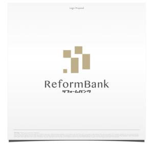 WDO (WD-Office)さんの会社名「リフォームバンク株式会社」のロゴへの提案
