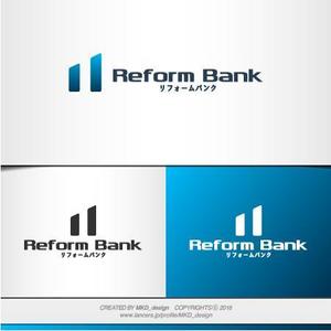 MKD_design (MKD_design)さんの会社名「リフォームバンク株式会社」のロゴへの提案