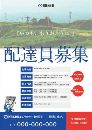 lsmembers (lsmembers)さんの西日本新聞配達スタッフ募集チラシのデザイン／当選報酬45,360円　参加報酬ありへの提案