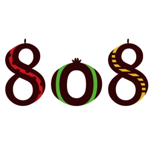 kanya (poyonn)さんの青果コーナー「808」(ハチ・ゼロ・ハチ)のロゴへの提案