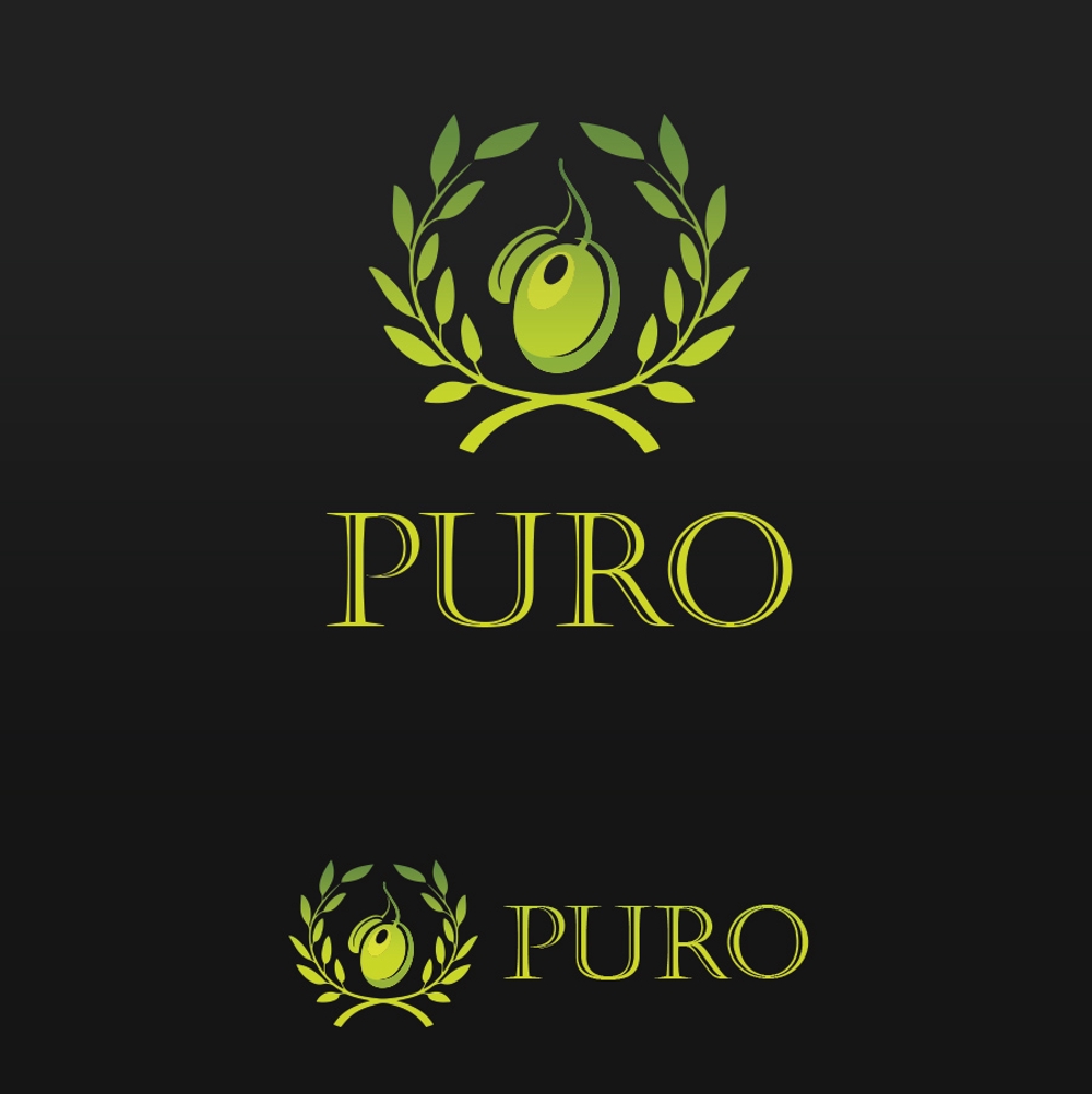 オリーブオイルの新ブランド「PURO｣のロゴ　