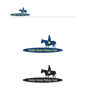 tetsuinterさんの「Etoile  Horse Riding  Club」のロゴ作成への提案