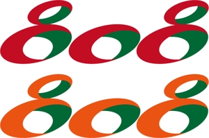 日和屋 hiyoriya (shibazakura)さんの青果コーナー「808」(ハチ・ゼロ・ハチ)のロゴへの提案
