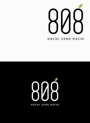 chpt.z (chapterzen)さんの青果コーナー「808」(ハチ・ゼロ・ハチ)のロゴへの提案