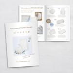 シナノデザイン (shinoko)さんの糸から日本製の新生児商品の商品紹介チラシへの提案