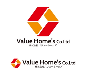 tsujimo (tsujimo)さんの株式会社バリューホームズ（Ｖａｌｕｅ　Ｈｏｍｅ’ｓＣo.Ltd）の会社ロゴ　リフォームと不動産の会社。への提案