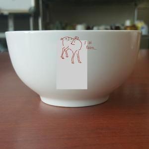 usatsubo ()さんの大人が好そうなシンプルな動物デザイン(洋風茶碗のオリジナルデザイン)への提案