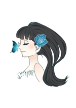 杁 (ukyo6133)さんのきれいな髪の女性の少女マンガ風イラストへの提案