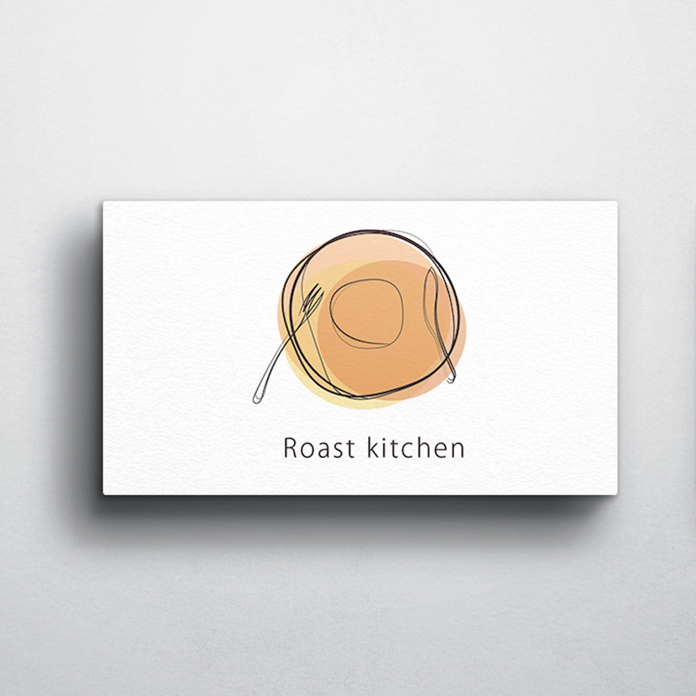 飲食店「Roast kitchen」のロゴ作成
